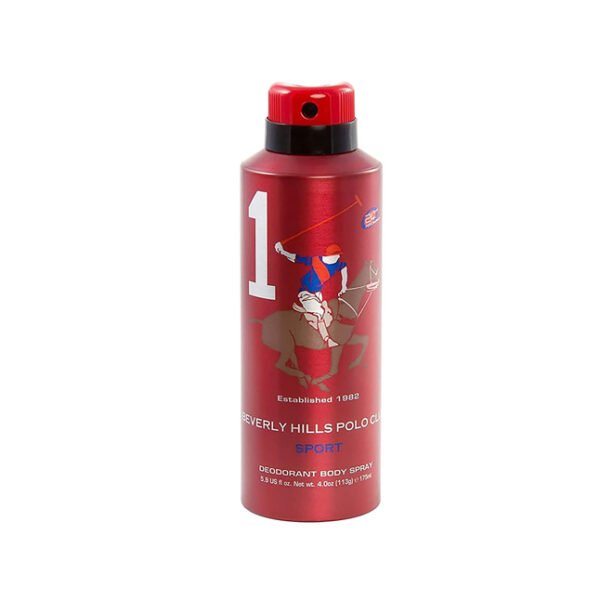 Red Beverly Hills Polo Club Sport Deodorant Spray