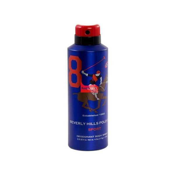 Blue Beverly Hills Polo Club Sport Deodorant Spray