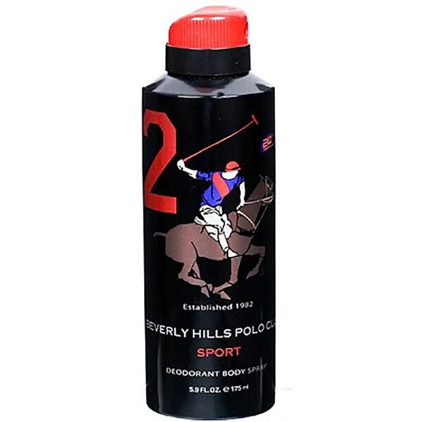 Black Beverly Hills Polo Club Sport Deodorant Spray